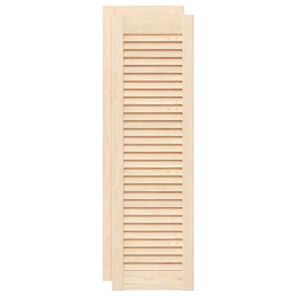 Ante con Design a Lamelle 2 pz 99x29,5 cm in Legno di Pino 4015895