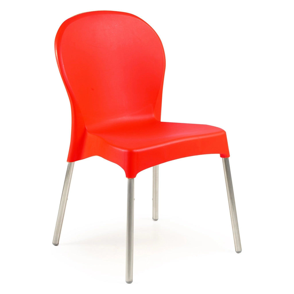 Linder, Sedia da Esterno una Sedia Made in Italy, Rosso
