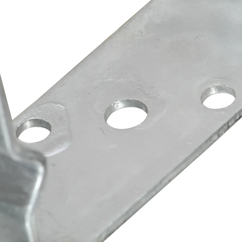 Picchetti per Recinzione 6 pz Argento 9x6x15 cm Acciaio Zincato 145333