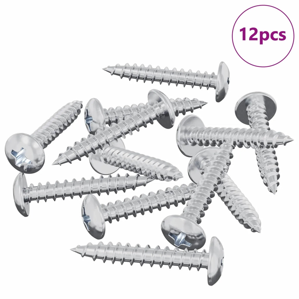 Chiodo autofilettante 12 pcs Zincato 4 x 25 mm Acciaio 864506