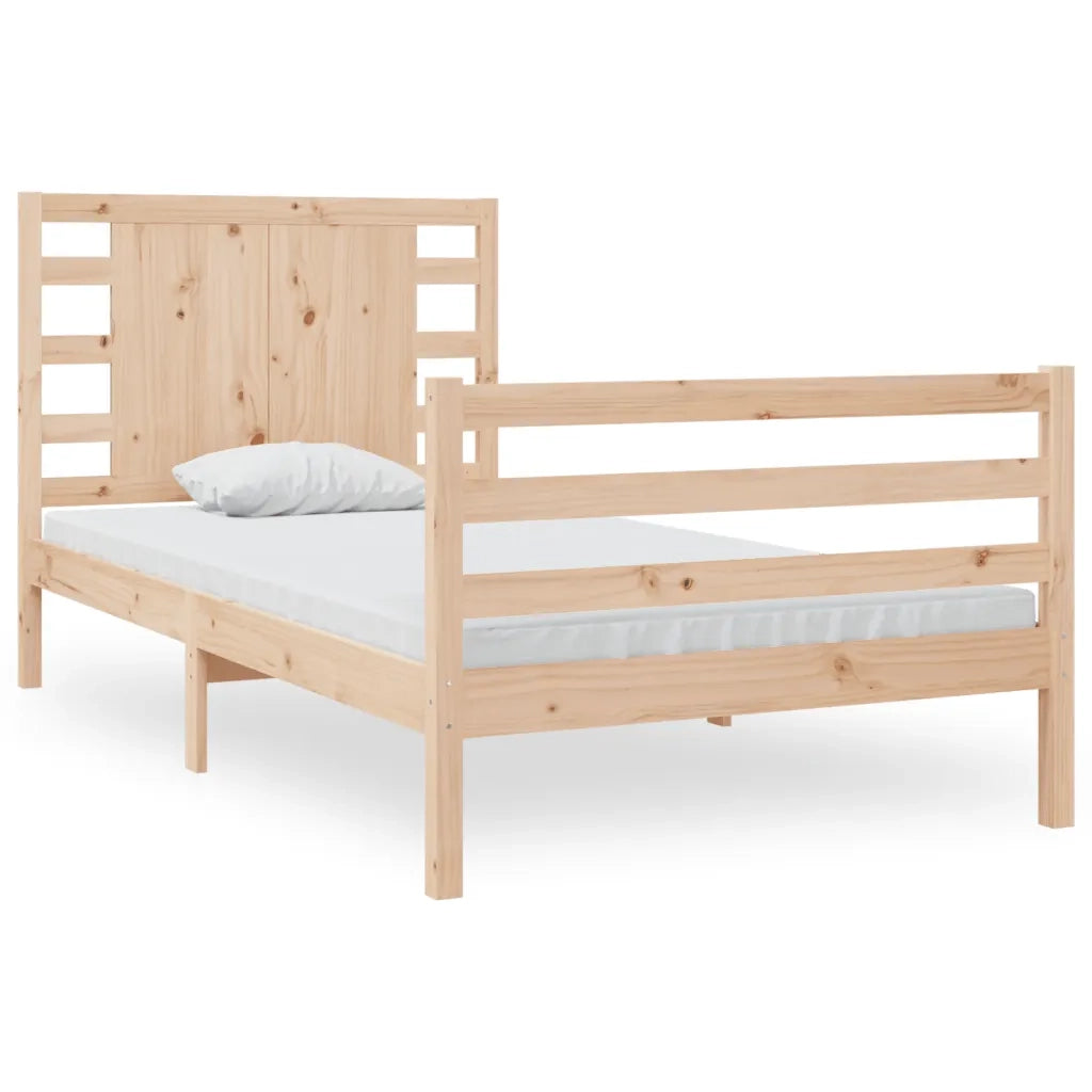 Giroletto senza Materasso-Struttura Letto 90x200 cm in Legno Massello di Pino 977415