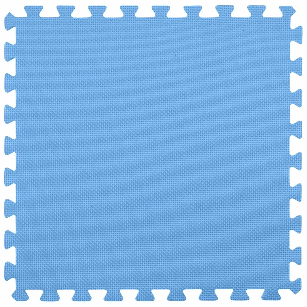 Tappetino per piscina 36 pz Ø 350 cm Rotondo Schiuma EVA Blu 42042641
