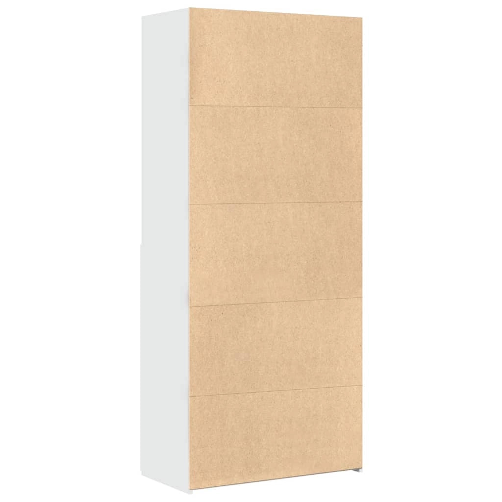 Buffet credenza cassettiera mobiletto mobile contenitore organizer cucina soggiorno salotto alto 80 x 42,5 x 185 cm legno ingegnerizzato bianco 02_0032775