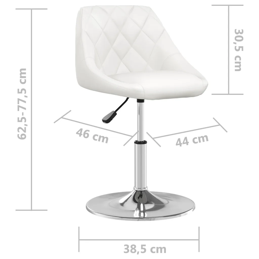 Sedia da Pranzo Bianca in Similpelle  cod mxl 63338