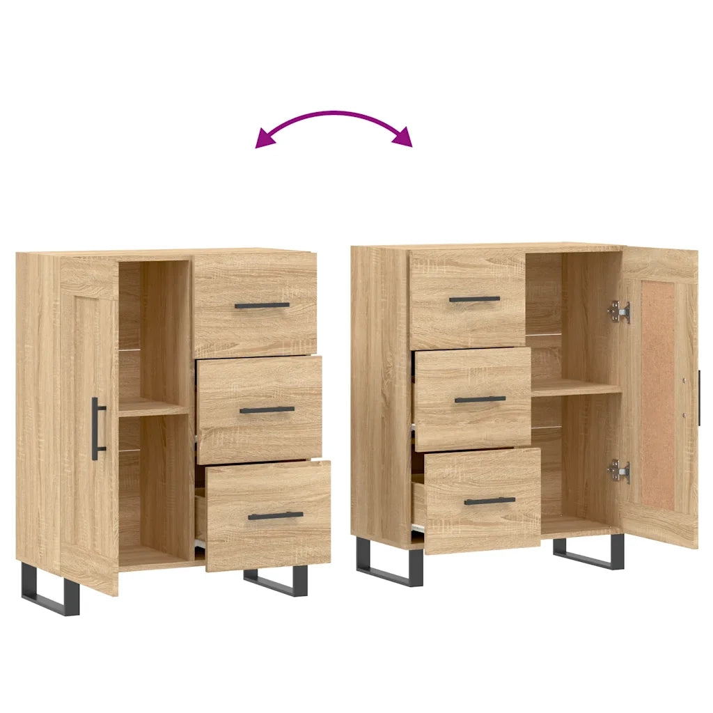 Credenza Rovere Sonoma 69,5x34x90 cm in Legno Multistrato 830287