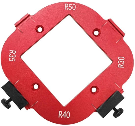 Mal per lavorazione del legno con angolo di curvatura R30/R35/R40/R45 - in alluminio - modello di lavorazione - duraturo - preciso - facile da utilizzare - modello a freese
