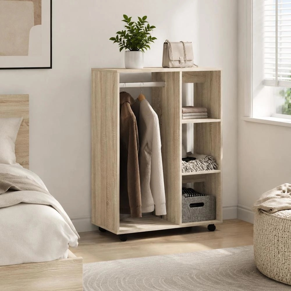 Wardrobe Sonoma Oak 80x40x110 Cm Wood-based Material