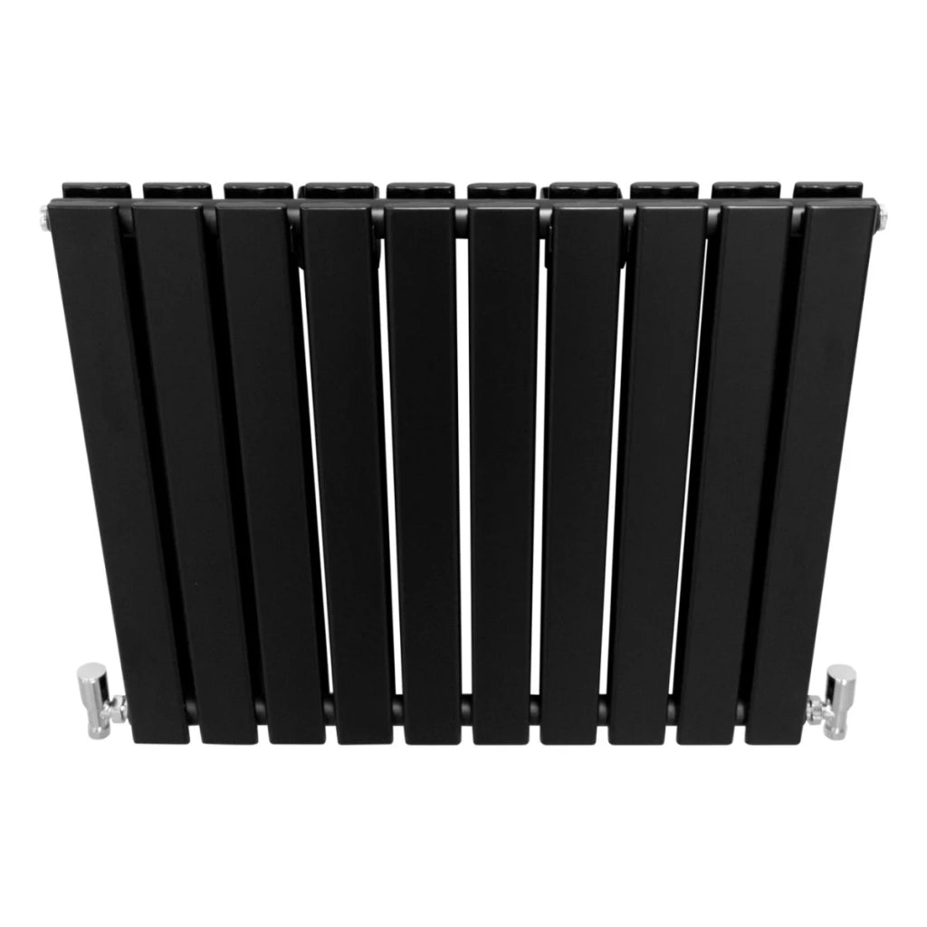 Radiatore Termosifone Termoarredo Design Piatto Pannello Elementi Nero Opaco