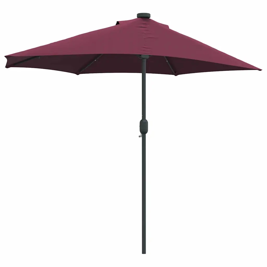 Ombrello da giardino-Ombrellone da spiaggia Rosso Bordeaux 294 x 150 x 223 cm