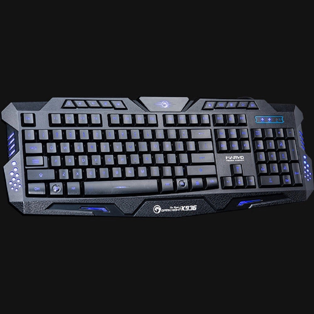 Trade Shop - Marvo Kg935 Scorpion Tastiera Da Gaming Retroilluminata Per Pc Usb Meccanica -