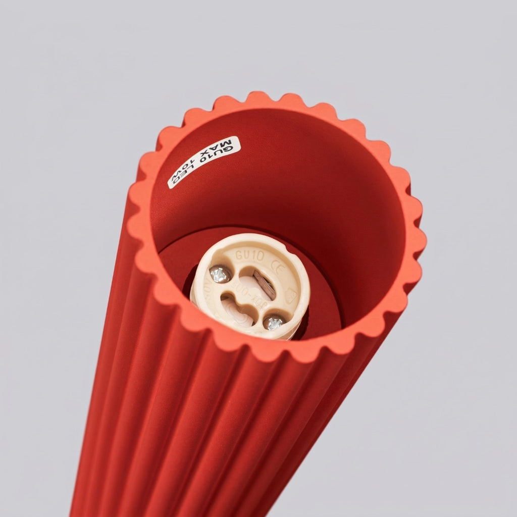 Plafoniera KARBON 10 rosso