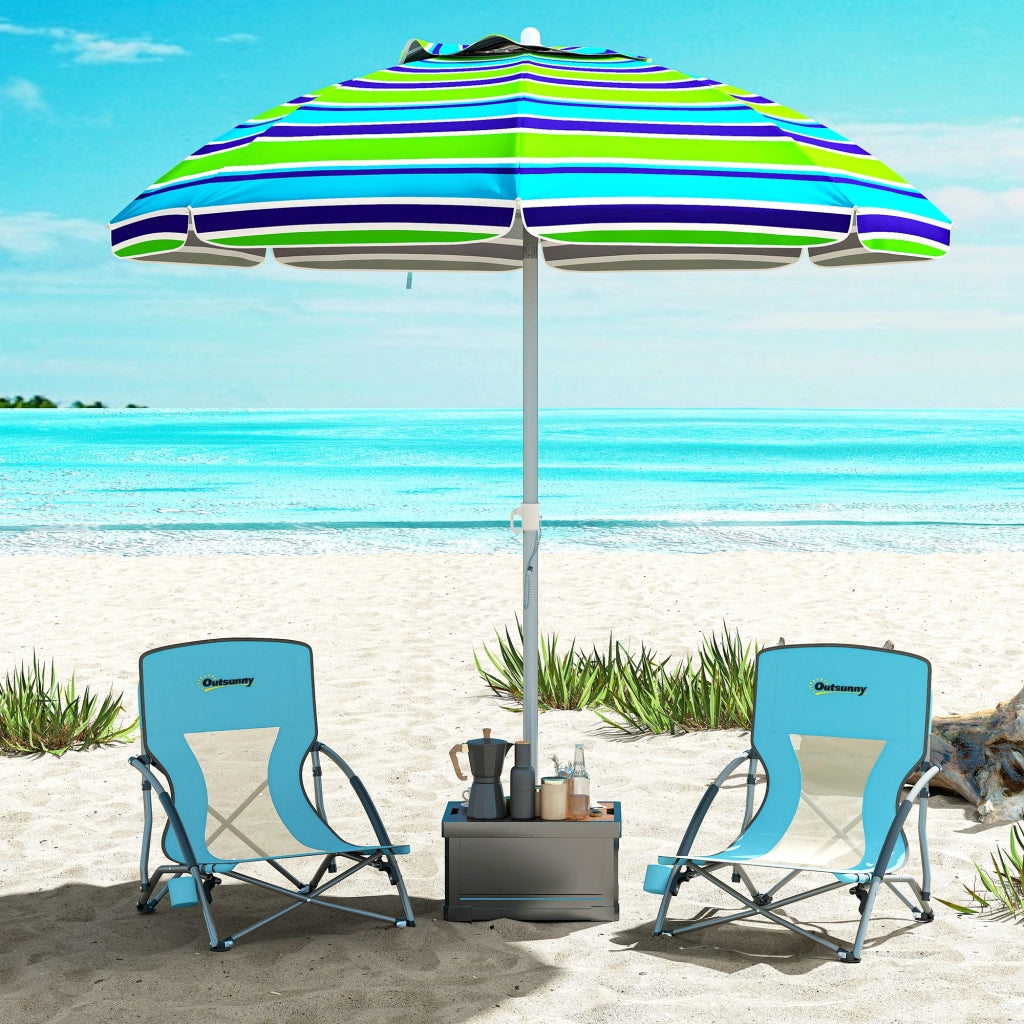 Sedia da giardino pieghevole ¨C zephmum ¨C blu 58x55x62 cm