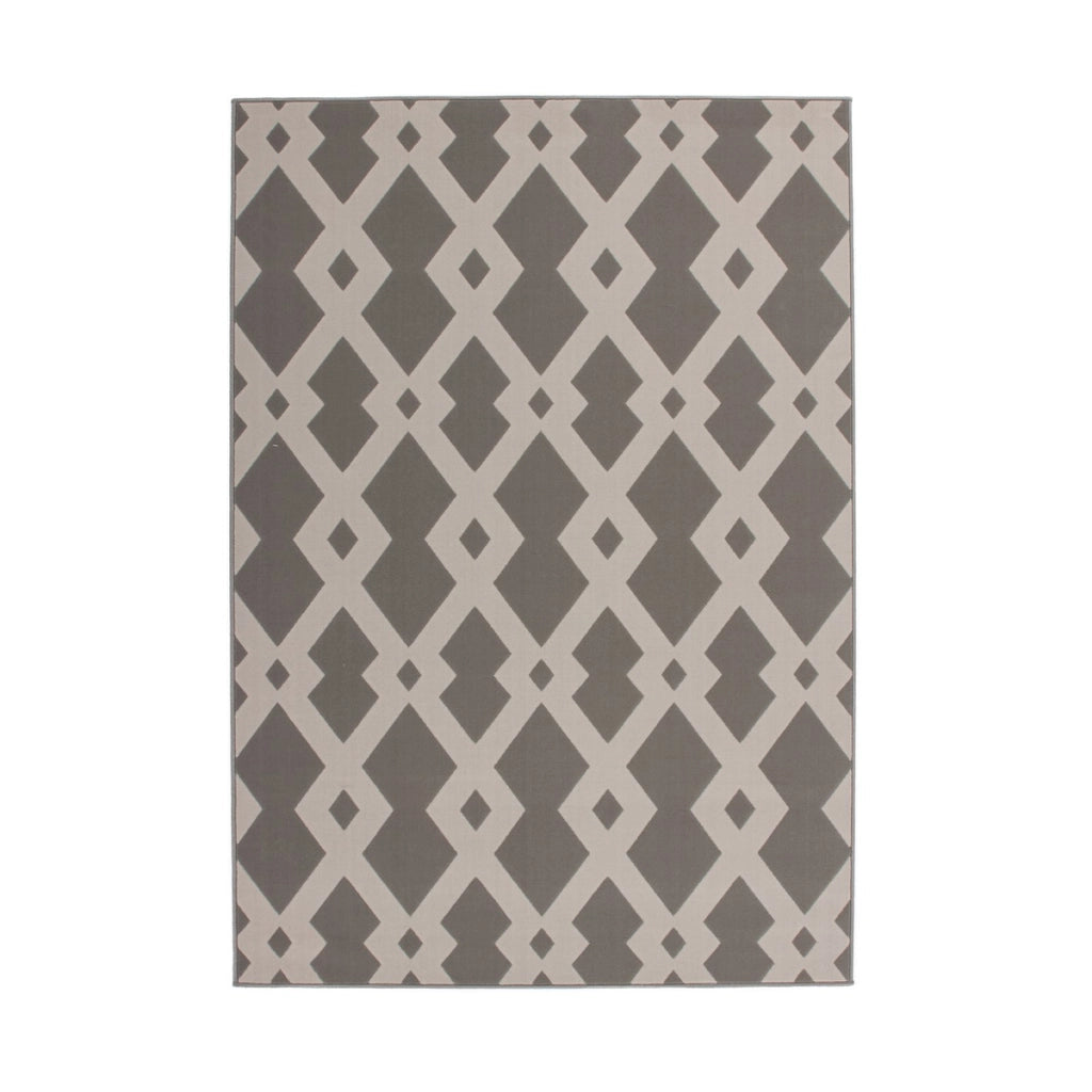Tappeto moderno Stella 100 Taupe a pelo corto 80x150 cm