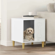 Cuccia per cani Bianco Lucido 44 x 42 x 49 cm Legno multistrato 8000702
