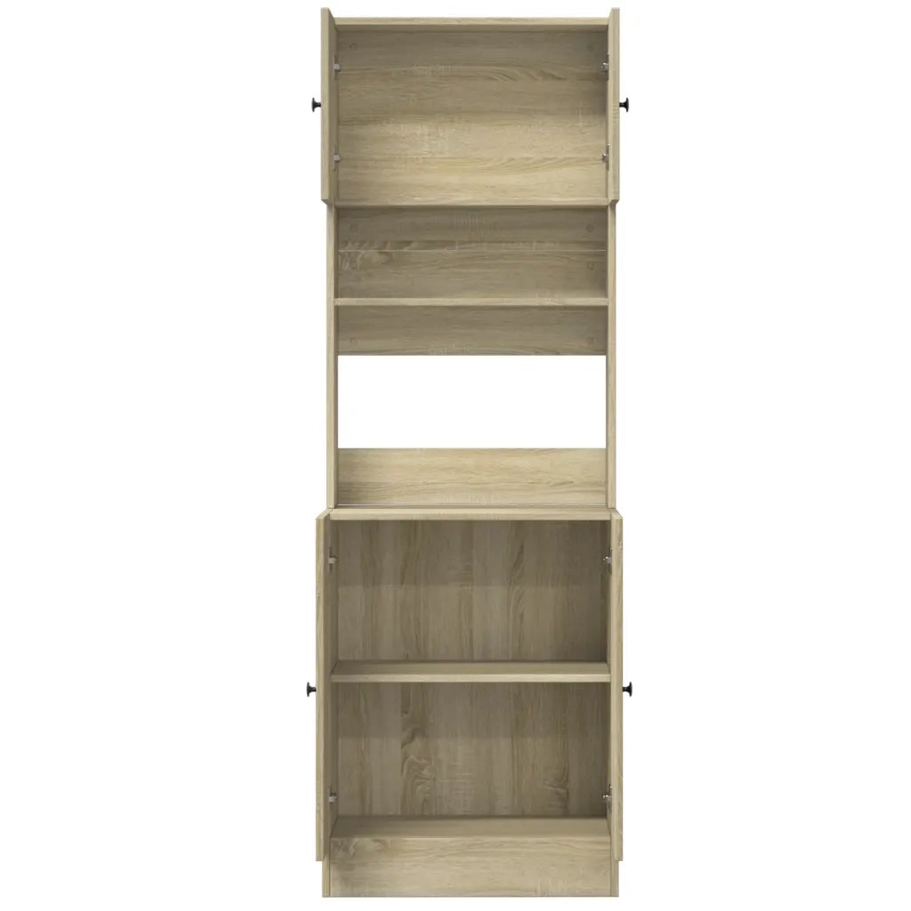 Mobile da cucina-Armadio da cucina Rovere Sonoma 60x50x180 cm Legno Multistrato