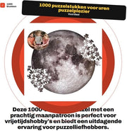 Puzzle a 1000 pezzi - Disegno Luna - Modulo Spaziale - Attività di Diversivo - Regalo per l'Amante dell'Astronomia - Abilità Cognitive - Esercizio per la Concentrazione - Puzzle a 1000 pezzi