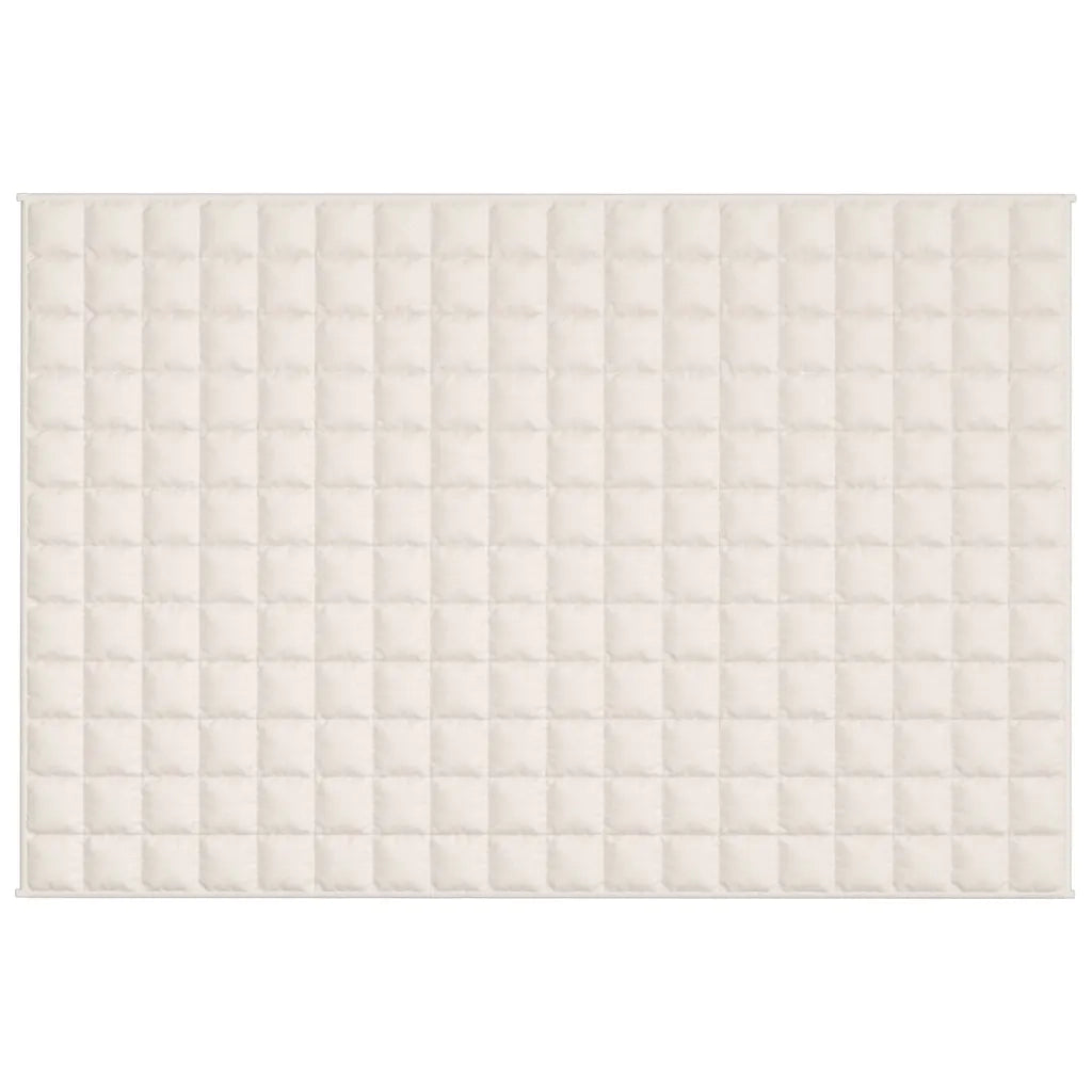 Coperta Ponderata Crema Chiaro 122x183 cm 5 kg Tessuto cod mxl 77732