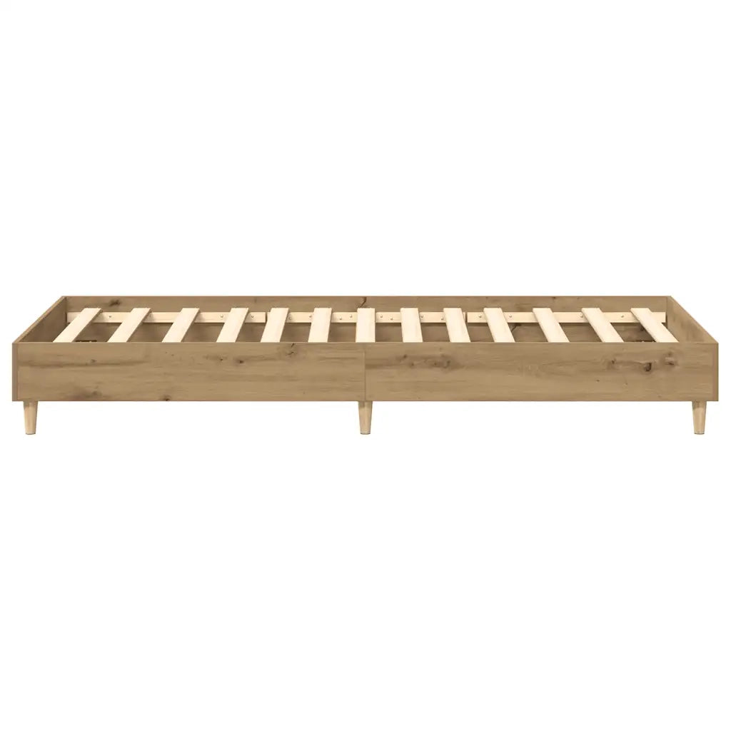 vidaXL Giroletto senza Materasso Rovere Artigianale 75x190 cm