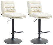 2er Set Barhocker Damar Stoff schwarz