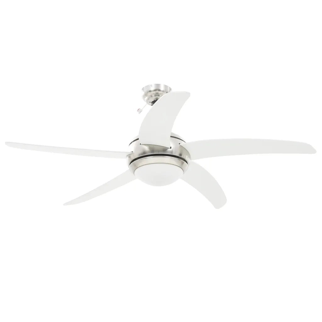 Ventilatore da Soffitto Decorato con Luce 128 cm Bianco CFW9203155