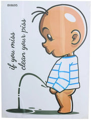 Etichetta per WC - Sticker divertente per sedile WC - Etichetta per parete - Etichette per coperchi acqua resistenti - Sticker autoadesivo - Vinile di alta qualità - Ricordo umoristico per la camera da bagno - Decorazione per la camera da bagno