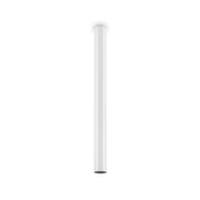 Plafoniera Moderna Look Metallo Bianco 1 Luce 7W 3000K Luce Calda H75Cm