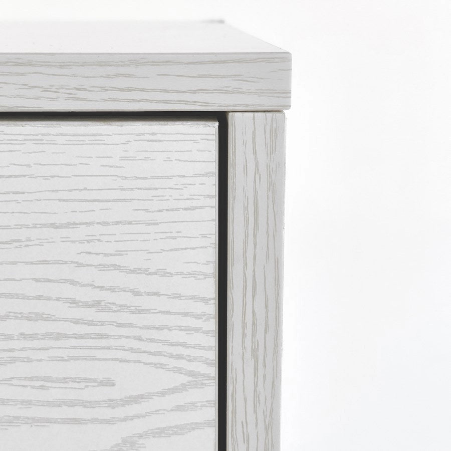 Mobile cassettiera 6 cassetti 68x40x115 cm in legno Rovere sbiancato