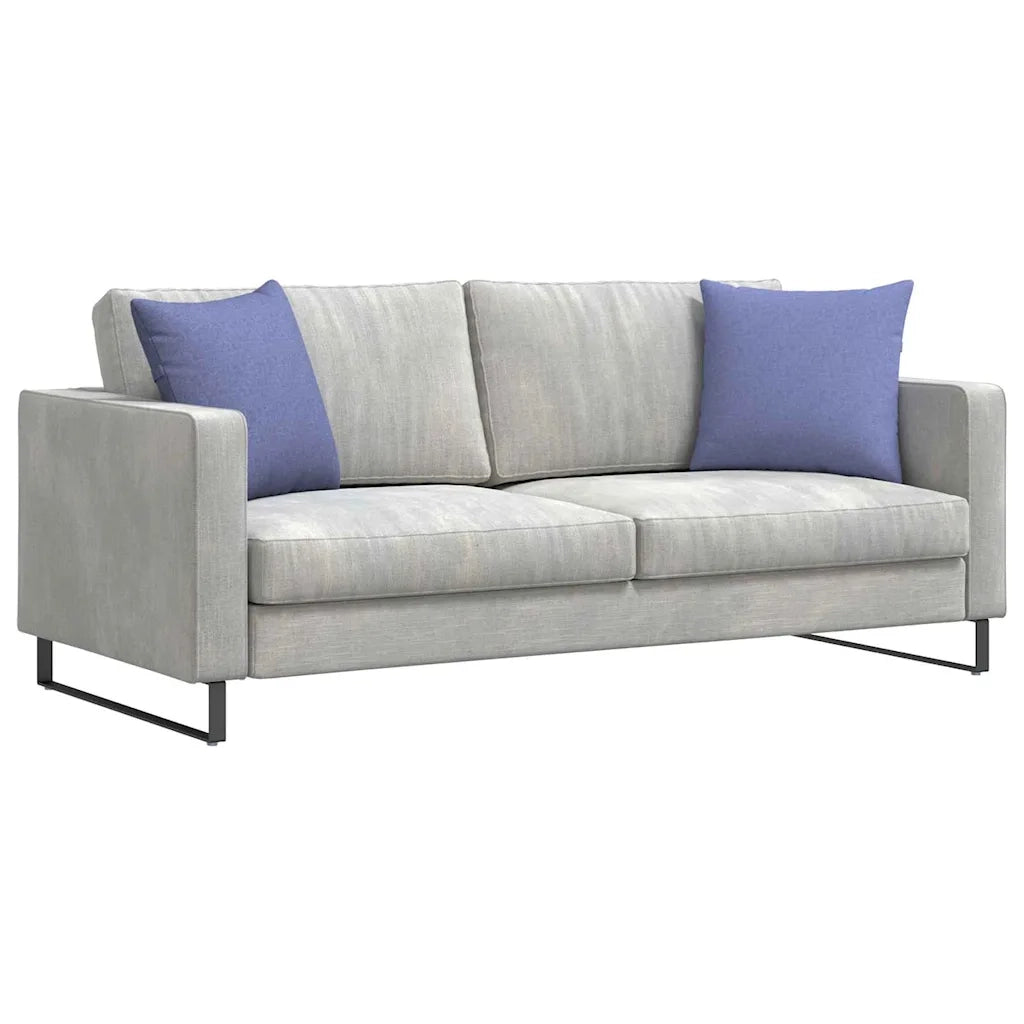 Cuscini da Divano 2 pz-Set di 2 Cuscini per Sofa Blu jeans 45 x 45 cm Tessuto