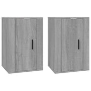 Mobile TV multimediale da parete mensola TV credenza TV per sala da pranzo soggiorno camera da letto 2 pezzi Sonoma 40 x 34,5 x 60 cm grigio 02_0029014