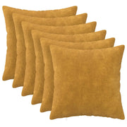 Cuscino con cuscino HEERLEN 6 pz Giallo Fleece in microfibra 924274