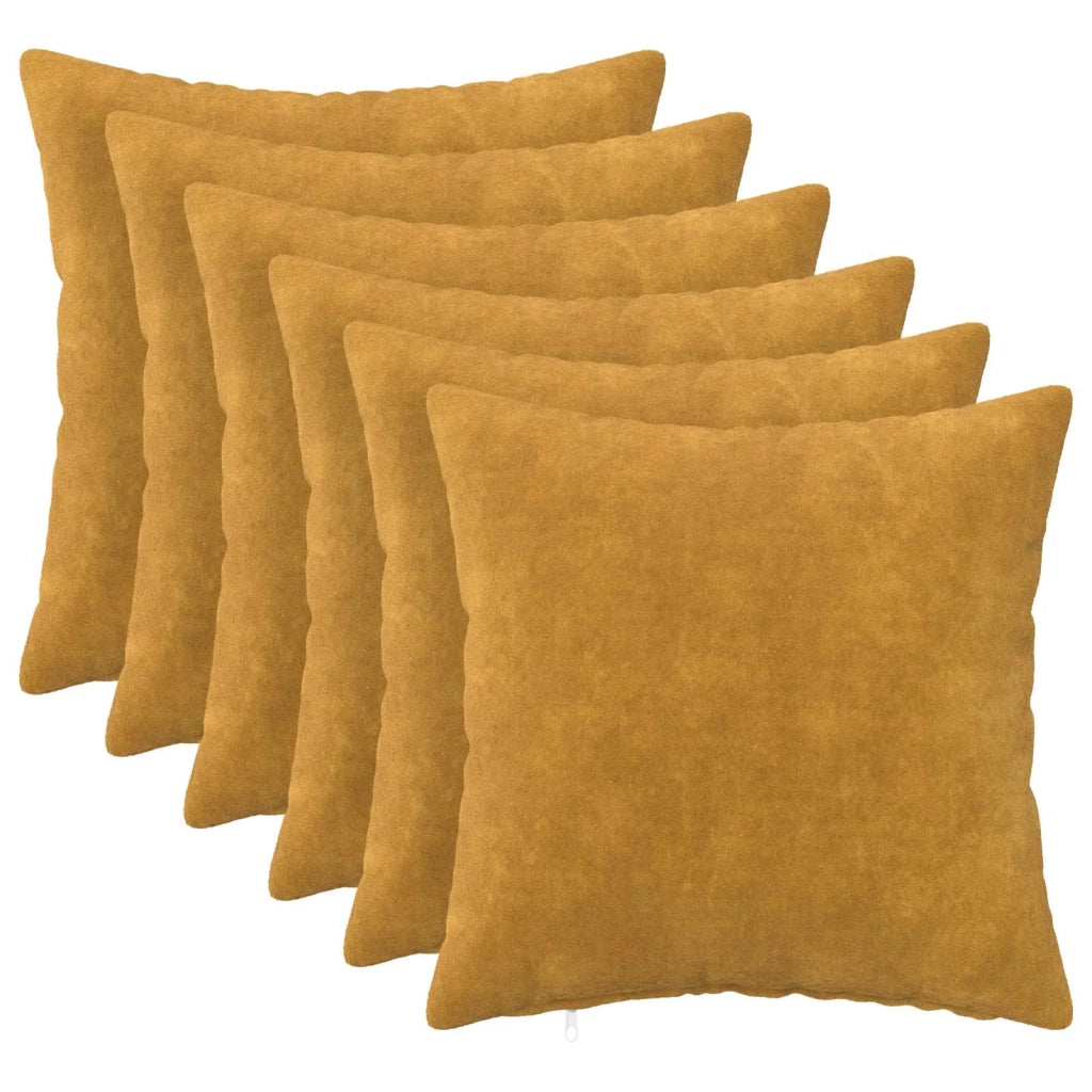 Cuscino con cuscino HEERLEN 6 pz Giallo Fleece in microfibra 924274