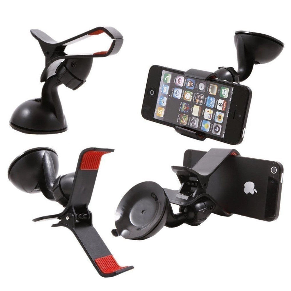 Trade Shop - Supporto Auto Universale Ventosa A Pinza Per Smartphone Cellulare Navigatore -