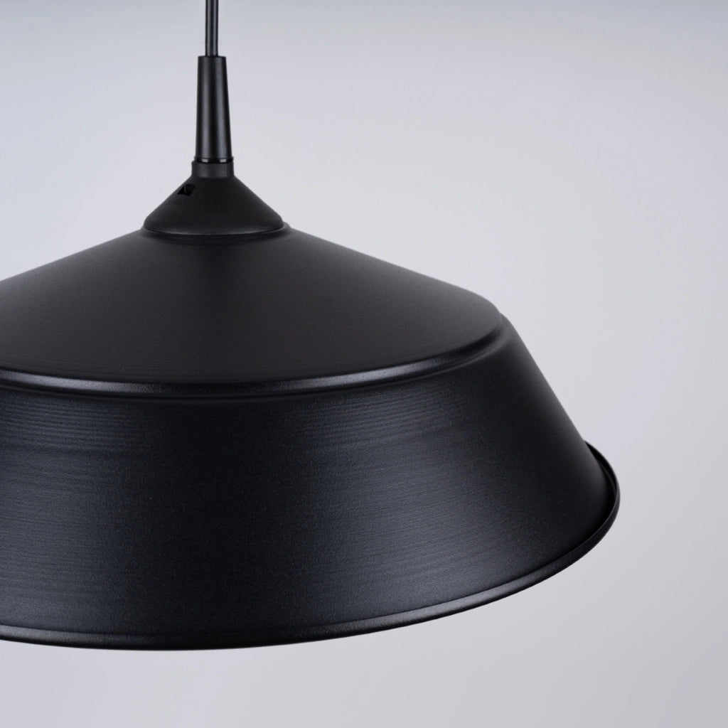 Lampada a sospensione cupola nera DAGMAR E27 Pure Lume