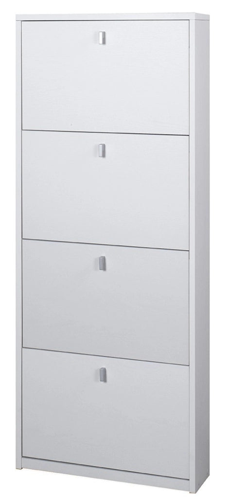 KIT MOBILE SCARPIERA 4 ANTE CON RIBALTA H154 L63 P18 Cm FINITURA BIANCO SARMOG Sk554k