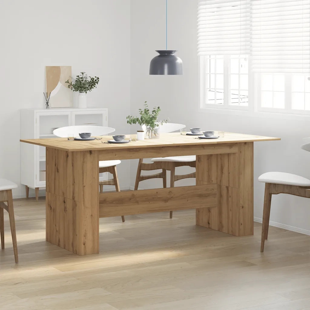 Tavolo da Pranzo Rovere Artigianale 180x90x76 cm in Truciolato 855845