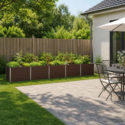 Letto rialzato da giardino Marrone 400 x 80 x 55 cm 8006432
