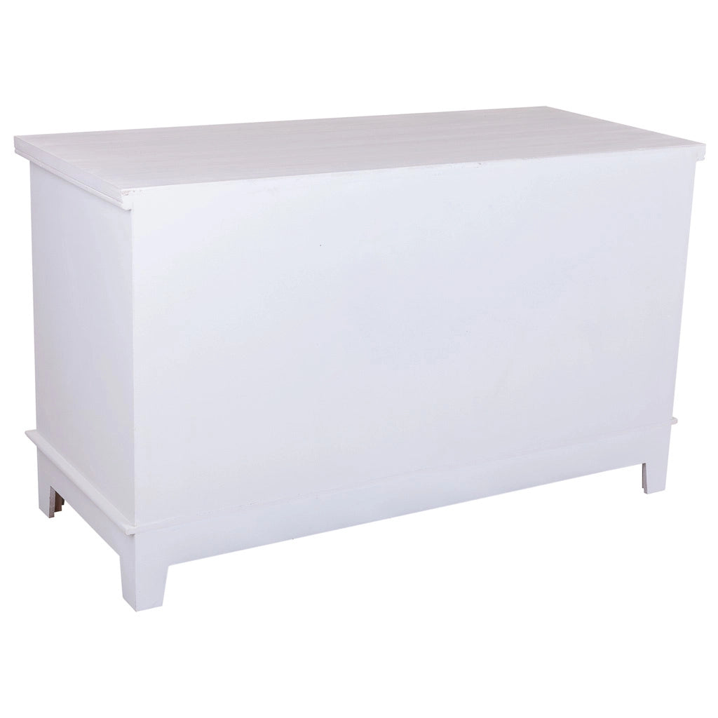 Mobile base in legno bianco 100x42x60h cm