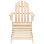 Sedia Giardino | Sedie da Esterno Adirondack con Ottomana Massello di Abete