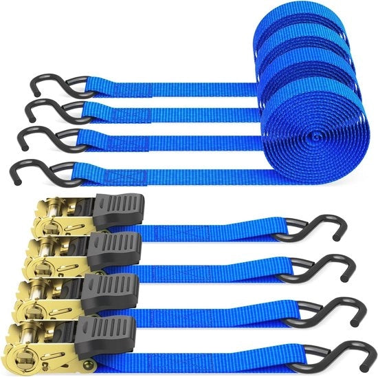 Ratelriem 4 in 1 - 680 kg, 4,6 m, con chiusura per trasporto sicuro