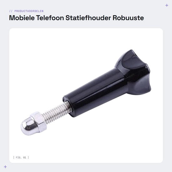 Supporto per smartphone - Robusto - Leggero - Duraturo - Accessori per fotocamera - Chiusura rapida - Compatibile con 2/3/3+/4 fotocamere - Supporto per fotocamera