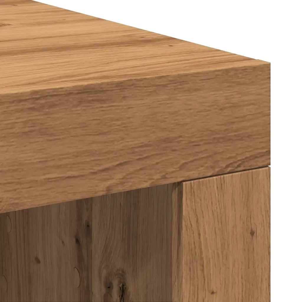 Tavolino Salotto-Tavolino da soggiorno-Tavolo Rovere Artigianale 102x50x35 cm in Truciolato 804808