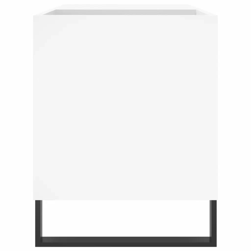 Mobile Porta Dischi Bianco 85x38x48 cm in Legno Multistrato 831708