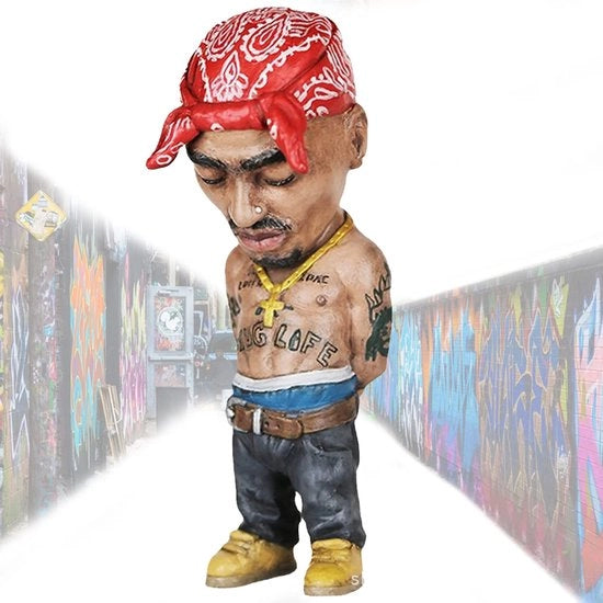 Scultura commemorativa di resina, decorazione per rap, oggetto da collezione manufatto a mano per la rapper scomparsa, miglior decorazione per la casa per un rap, regalo per te stesso o un amico (stile 3)