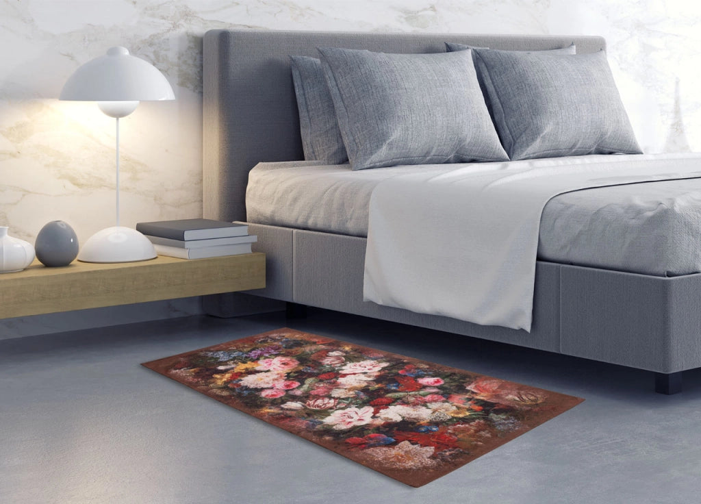 Tappeto Arredo Antiscivolo Da Camera E Salotto Linea D'artista By Suardi - 154x220 - Bosschaert Tabacco
