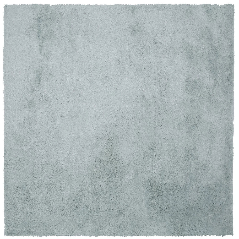 Tappeto shaggy in misto cotone e poliestere verde 200 x 200 cm soffice pelo denso