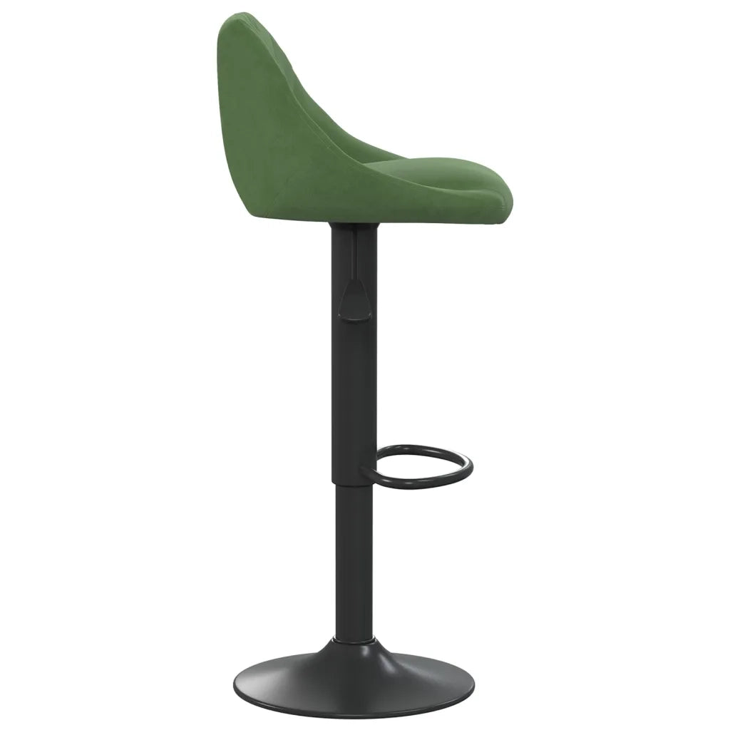 Sgabelli da Bar 2 pz Verde Scuro in Velluto 335352