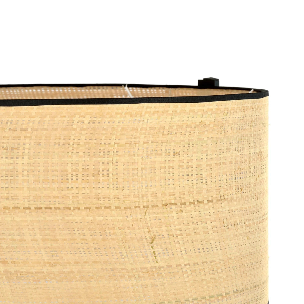 Piantana Contemporaneo Indra Acciaio Nero Marrone 1 Luce E27 Ip20