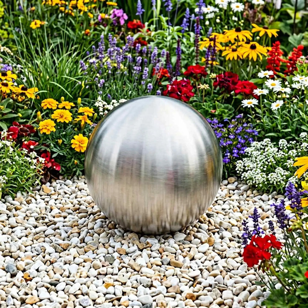 Palla Spazzolata Ø 37,5 cm Argento Acciaio Inossidabile 201 42008418