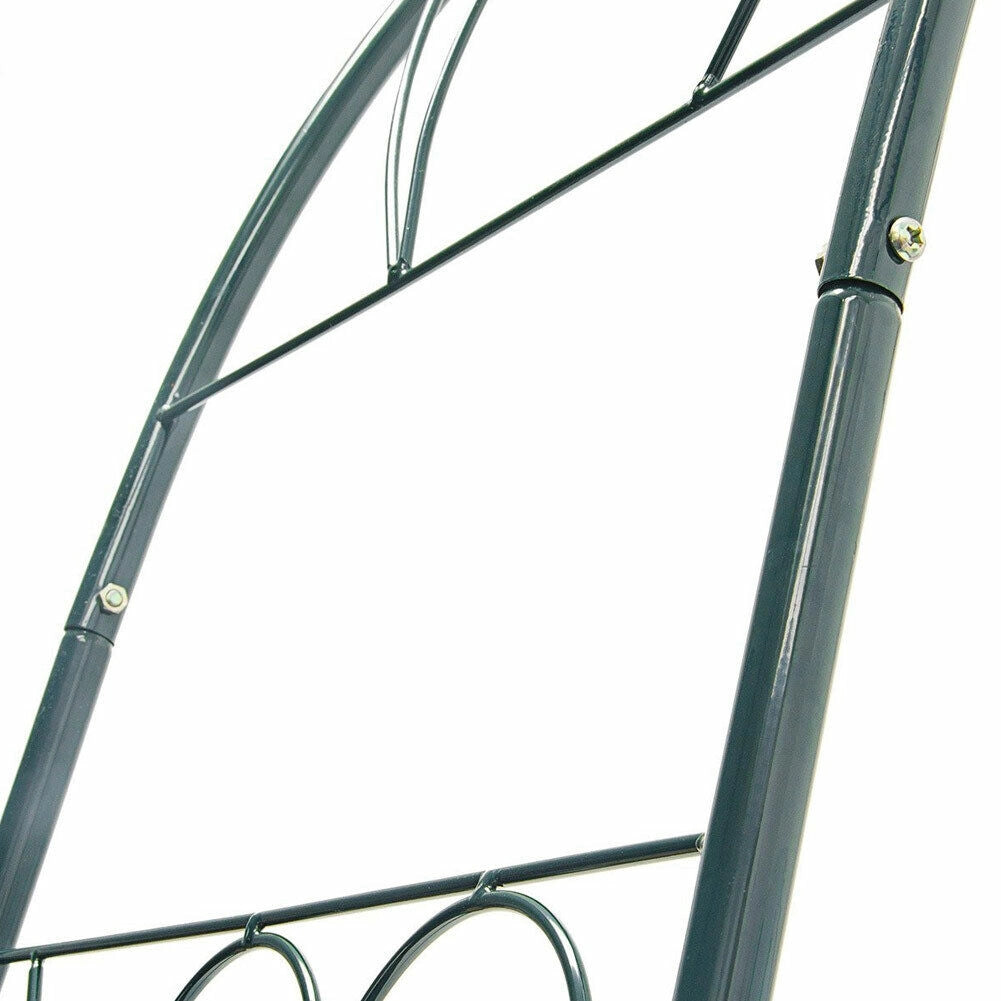 Arco da Giardino per Rose Piante Rampicanti Decorazione in Metallo Altezza 233cm