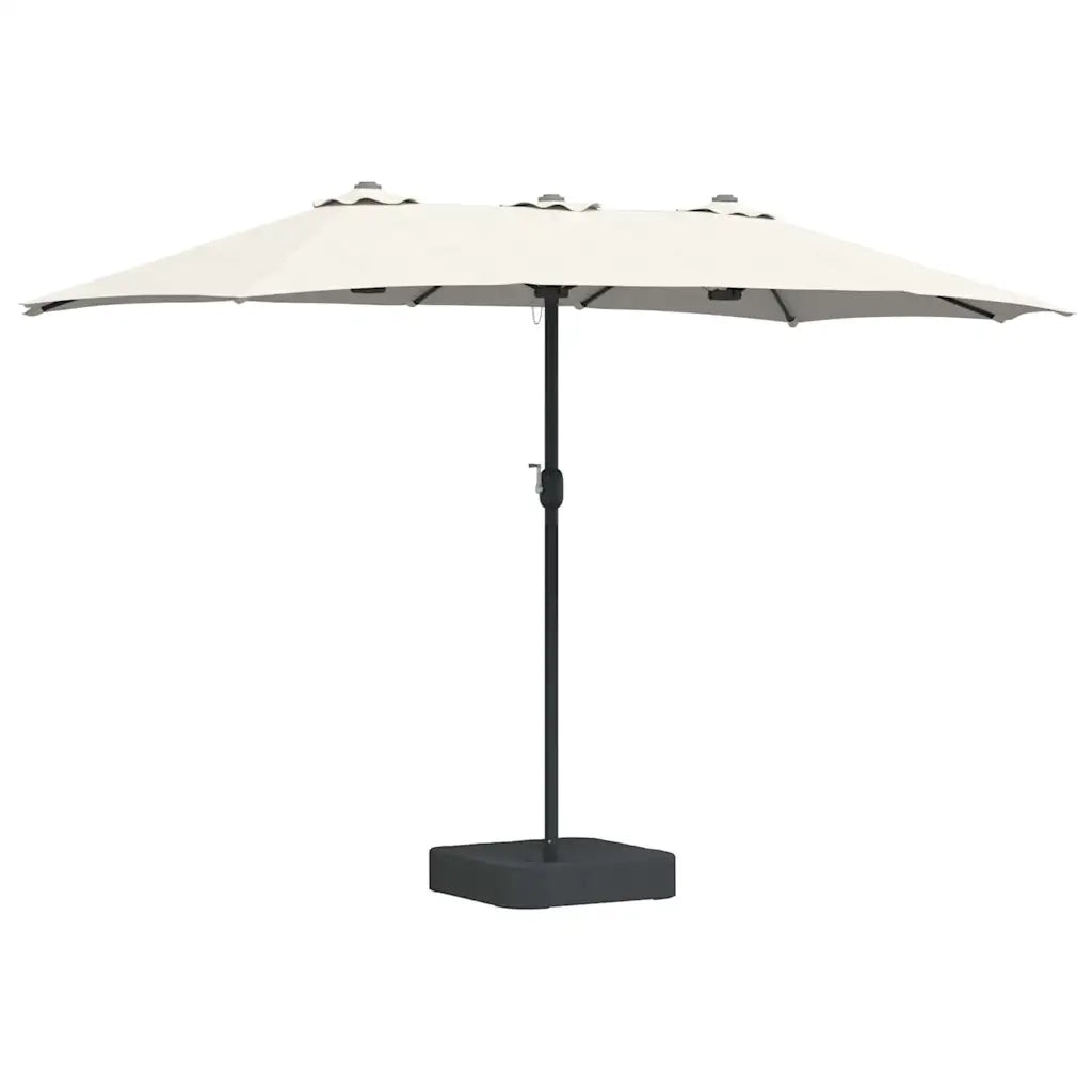 Ombrello da giardino Sabbia 385 x 209 x 244 cm 42003275